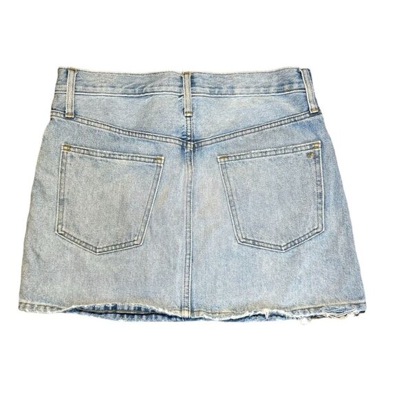 Madewell Rigid Denim Relaxed Mini Skirt in‎ Northdale Wash Size 27 - Picture 6 of 6